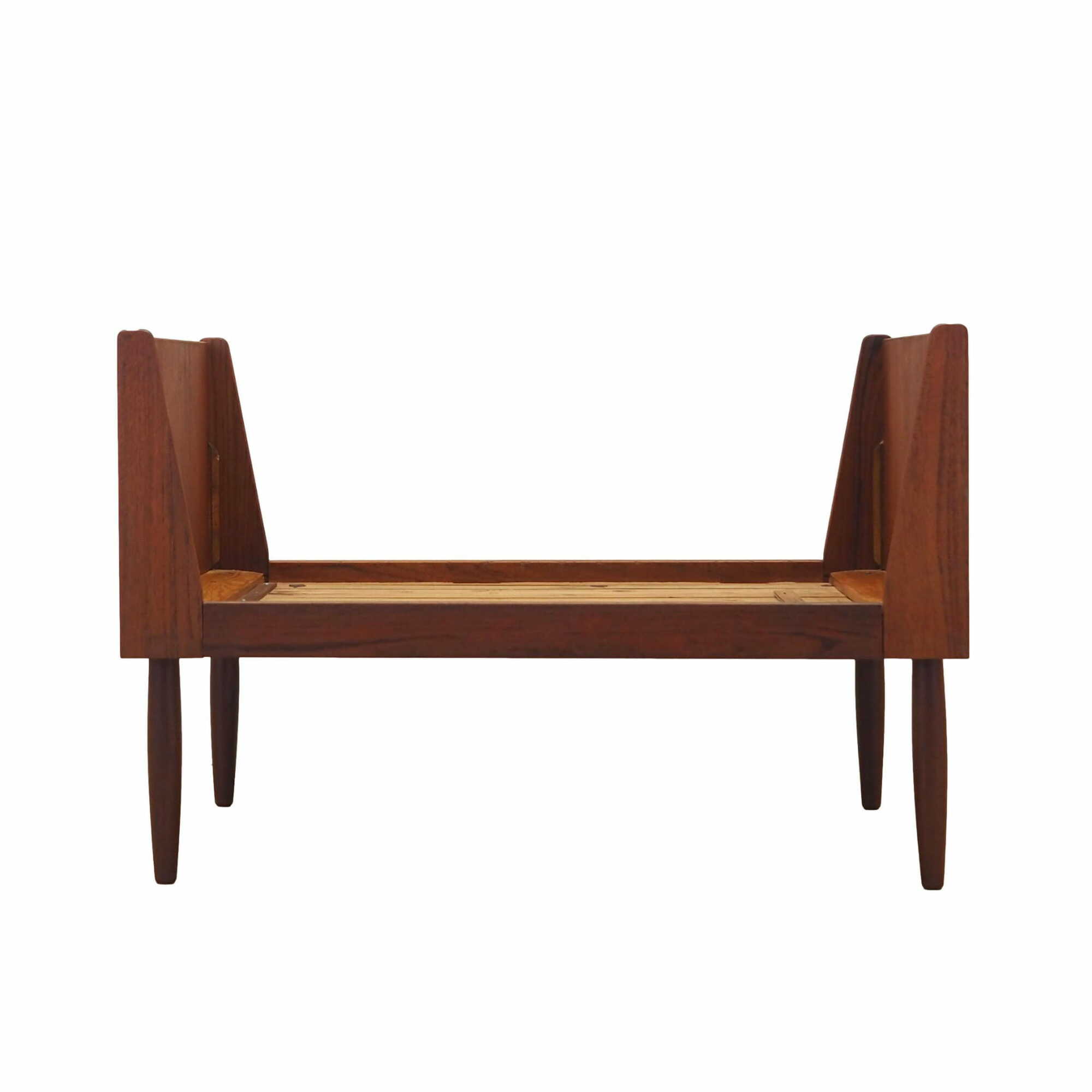 Vintage Bed Teak Wood Brown 1970s 0