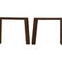 2x Tischbein Outdoor Teakholz 1