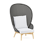 SOGNI Lounge Chair Teak Wood Cushion Limonta Anthracite 0