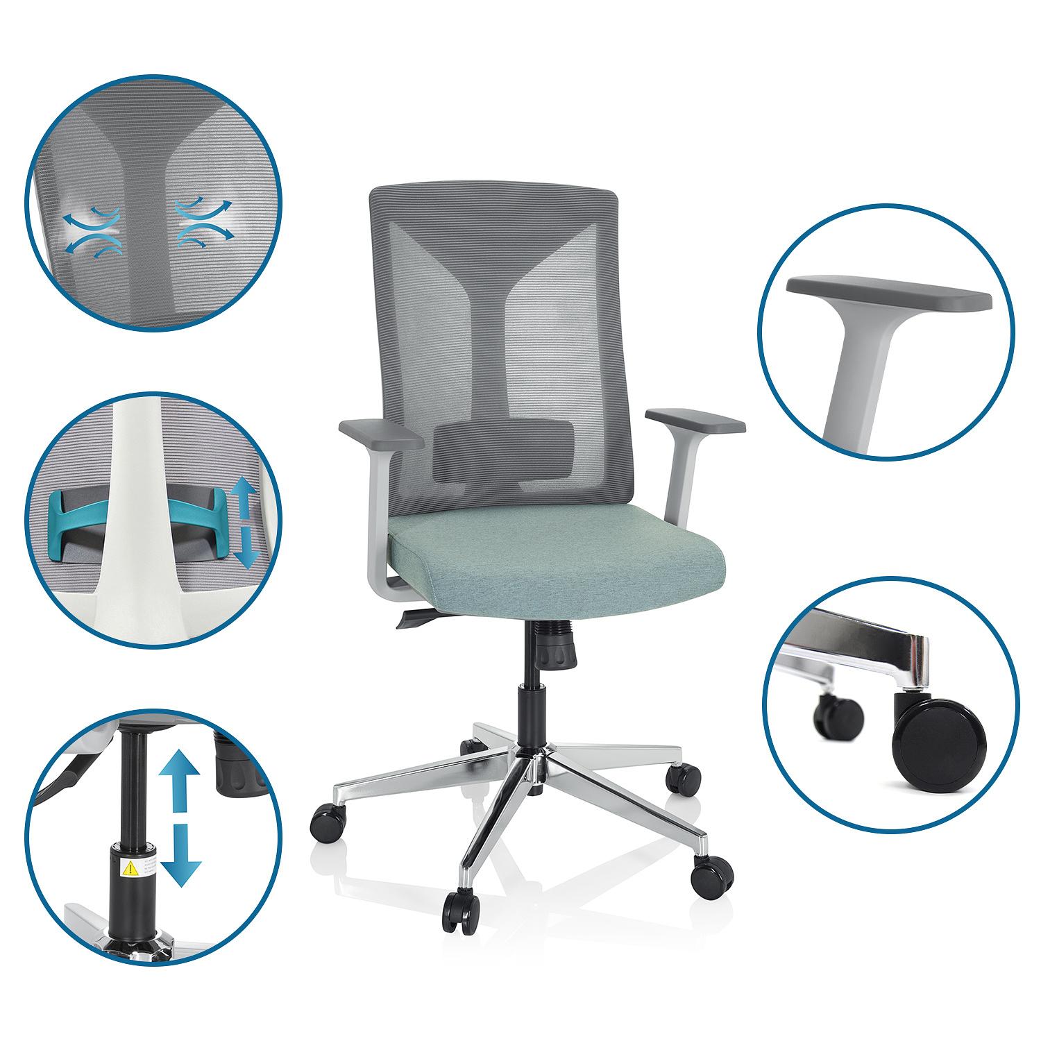 HALIFAX Bürostuhl Netzstoff Grün 2