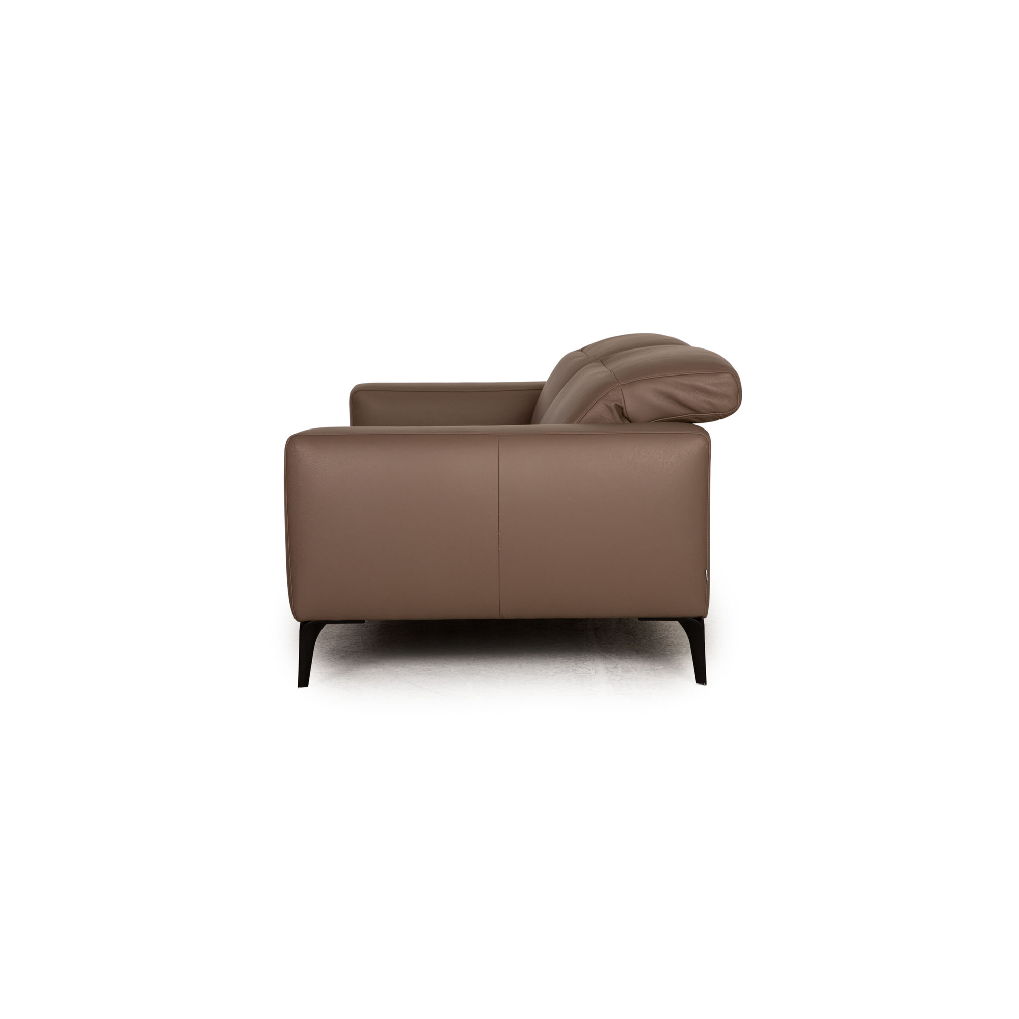 Zürich Sofa 2-Sitzer mit Funktion Leder Taupe 8