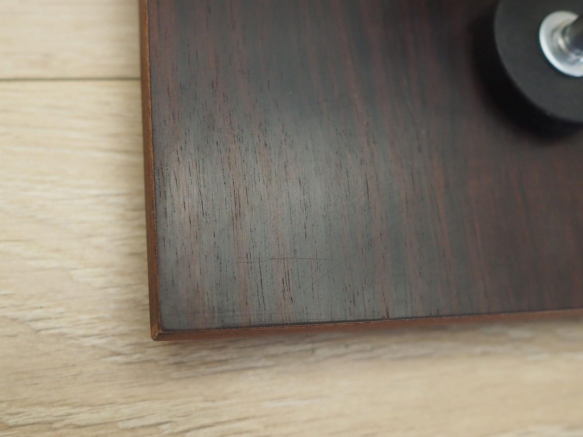 2x Wandlampe Glas Holz Braun 1970er Jahre  10