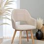 Stade Dining Chair Set of 2 Beige 2