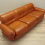 Sofa Leather Red 1970s 6