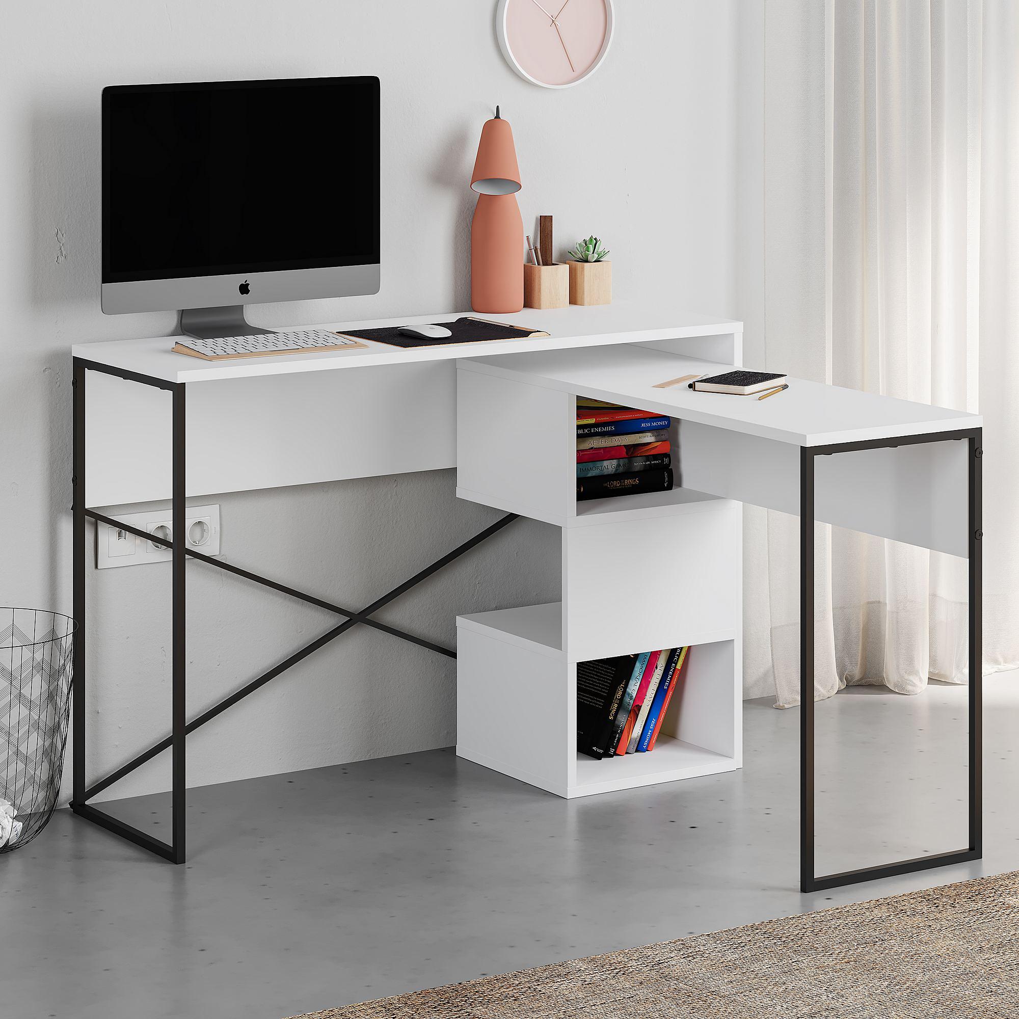Badau Desk White 1
