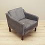 Vintage Sessel Buchenholz Samt Grau 1970er Jahre 10