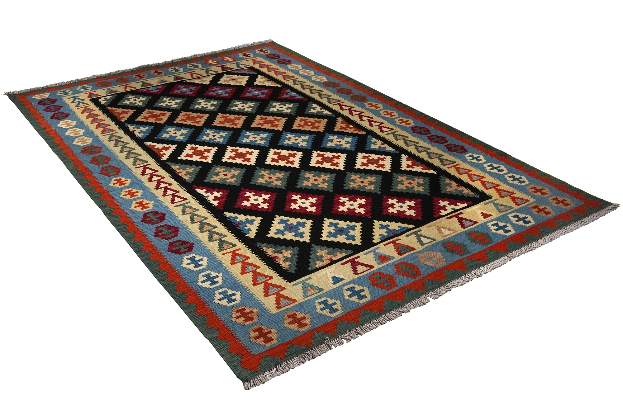 Kilim Gashgai Teppich Mehrfarbig 2