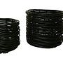 2x Korb Rattan Schwarz 3