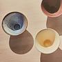 3x Yuka Bowl Stone Terracotta Multicolored 1