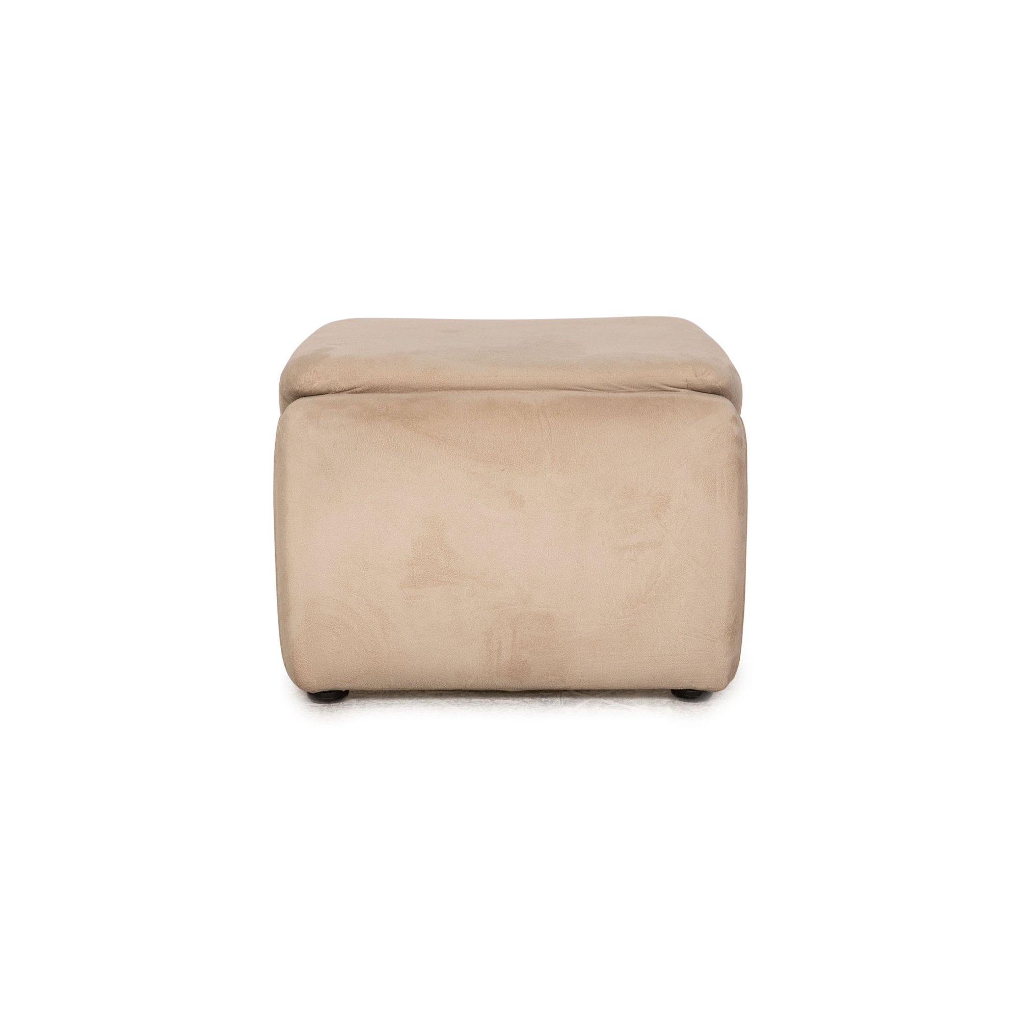 Polsterhocker Stoff Beige 4