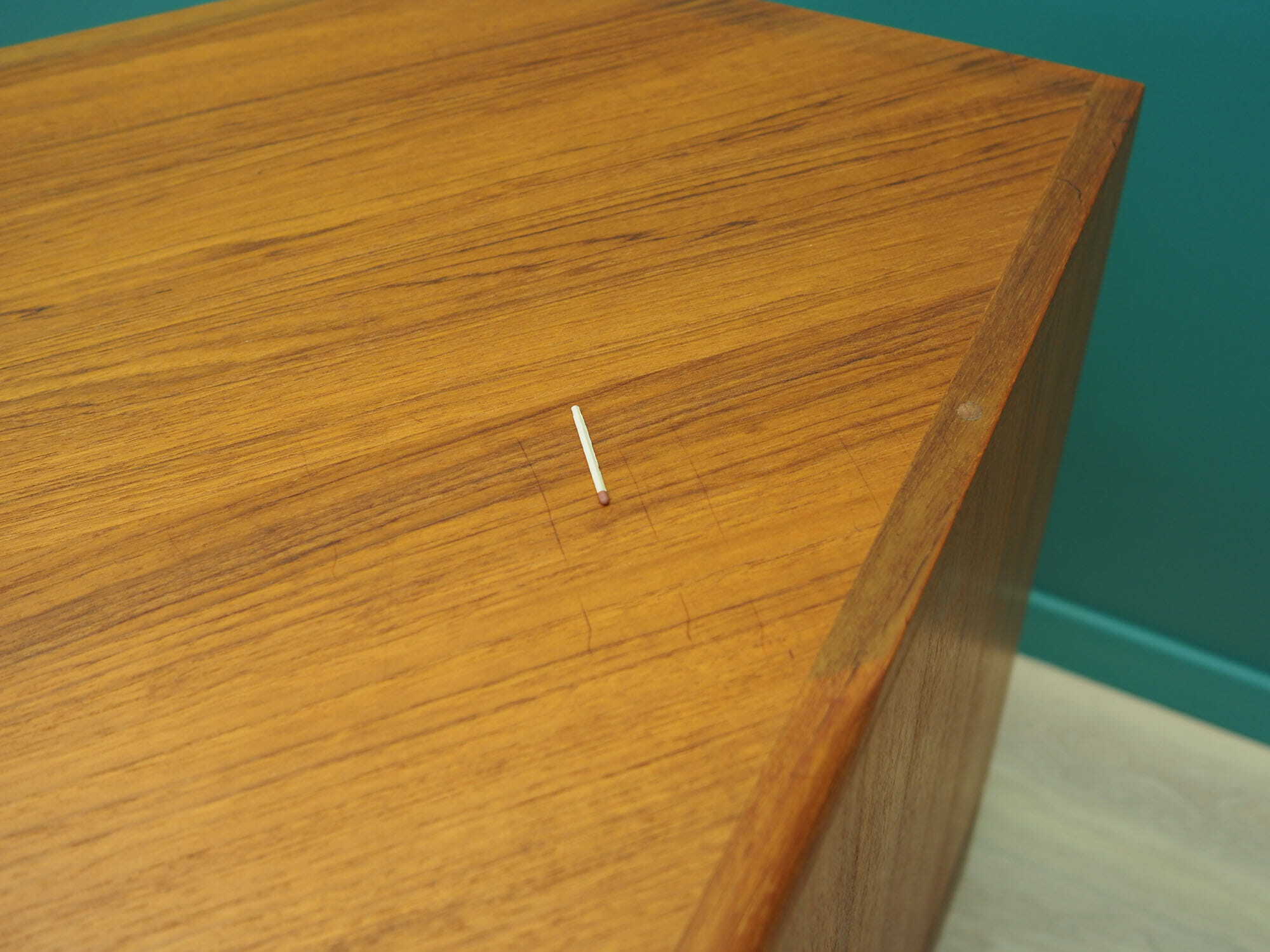 Vintage Schrank Teakholz Braun 1970er Jahre 7