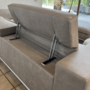 Sofa, Hocker & Pouf Leder Edelstahl Grau 4