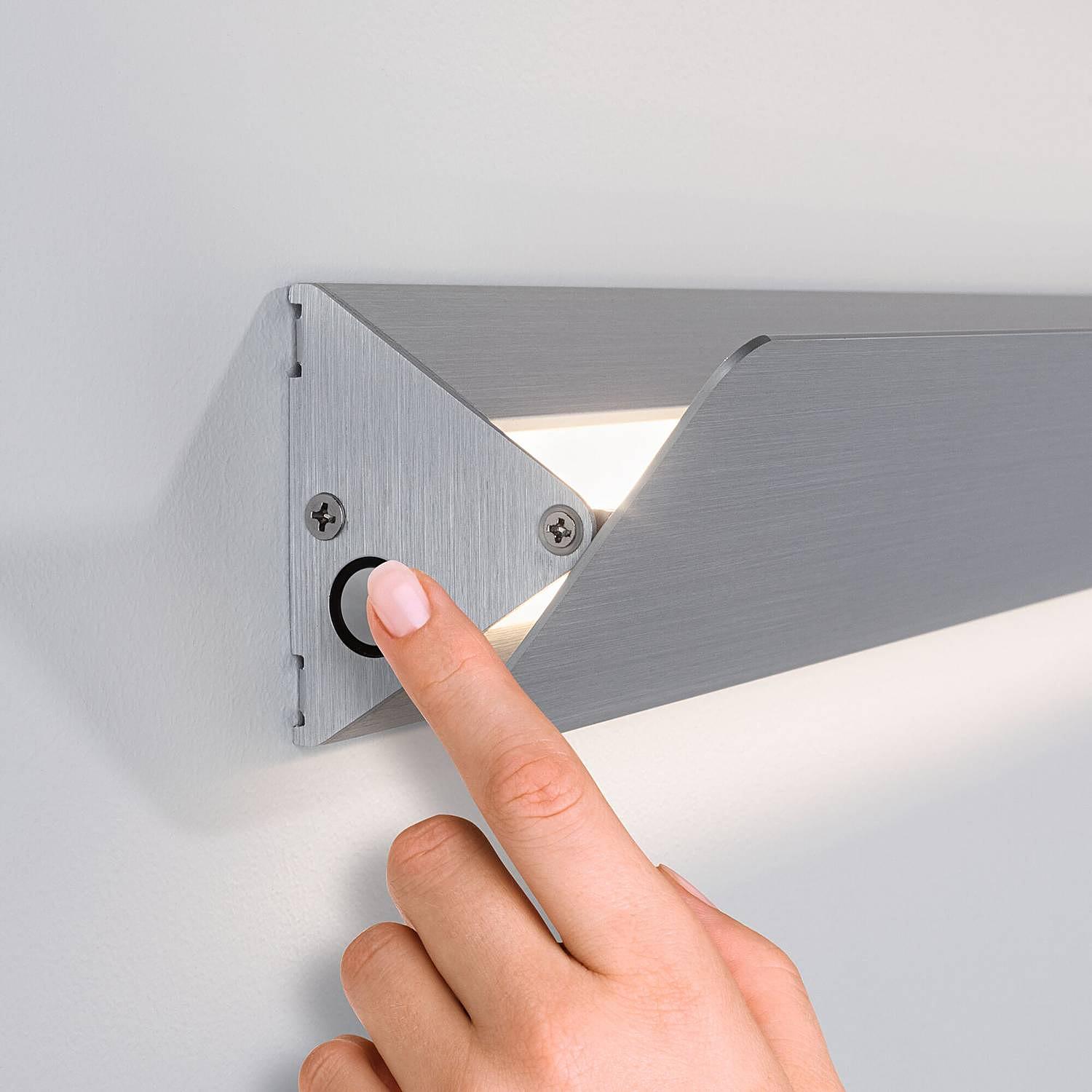 Katla Wandleuchte Aluminium Silber 2