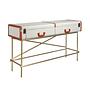 Console table made of fabric walnut wood 3271 0