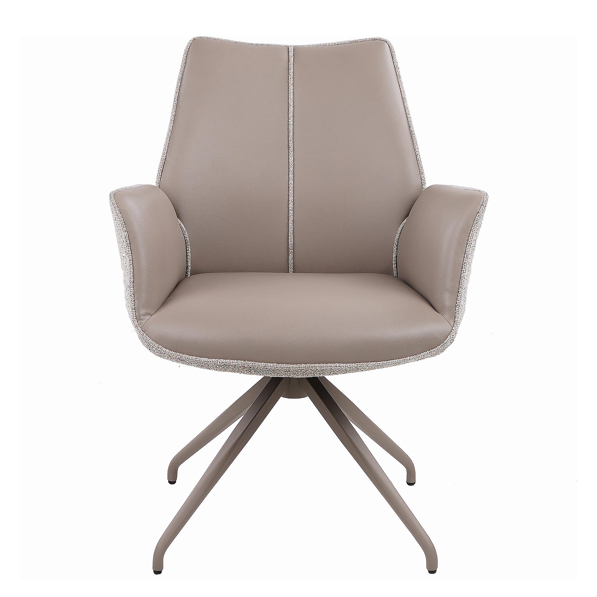 2x Armlehnenstuhl Kitono Grau Creme 2