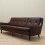 Sofa Leder Braun 1960er Jahre 2