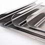 Set of 2 Stainless Steel Trays 1970s 5