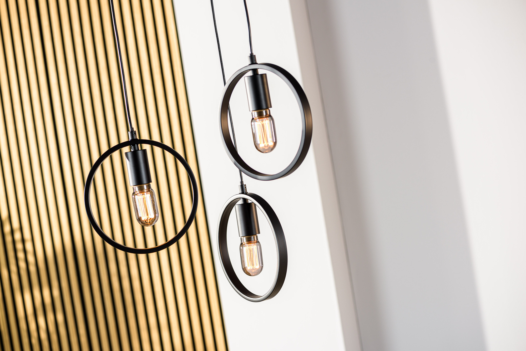 Pendant Light 3-Light Metal Black 2