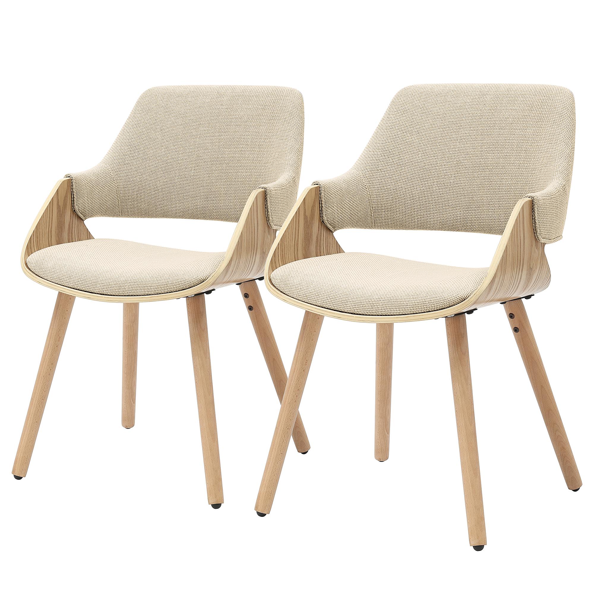 2x Armlehnenstuhl RIFFLES Beige 0