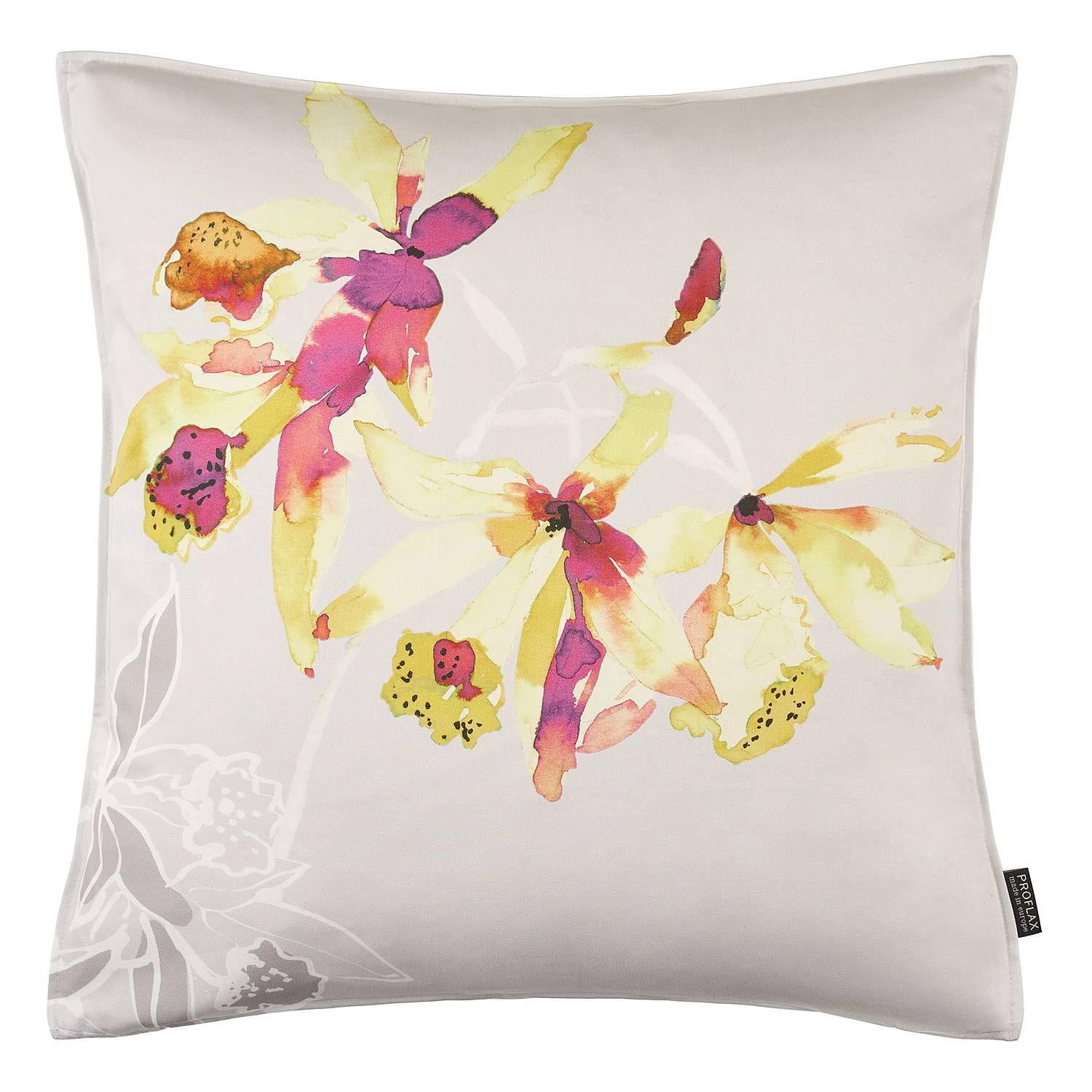 Kissenbezug Orchidea Baumwolle Gelb 0