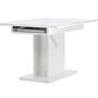 Pluto Dining table MDF/Glass White 120/160×90cm 4