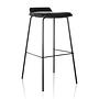 LONSO 10 stool faux leather metal black 6
