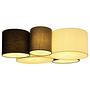 Ceiling light Makki II 5-light flat weave iron 1