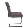 Dining chair Onlay set of 2 microfiber steel anthracite 3