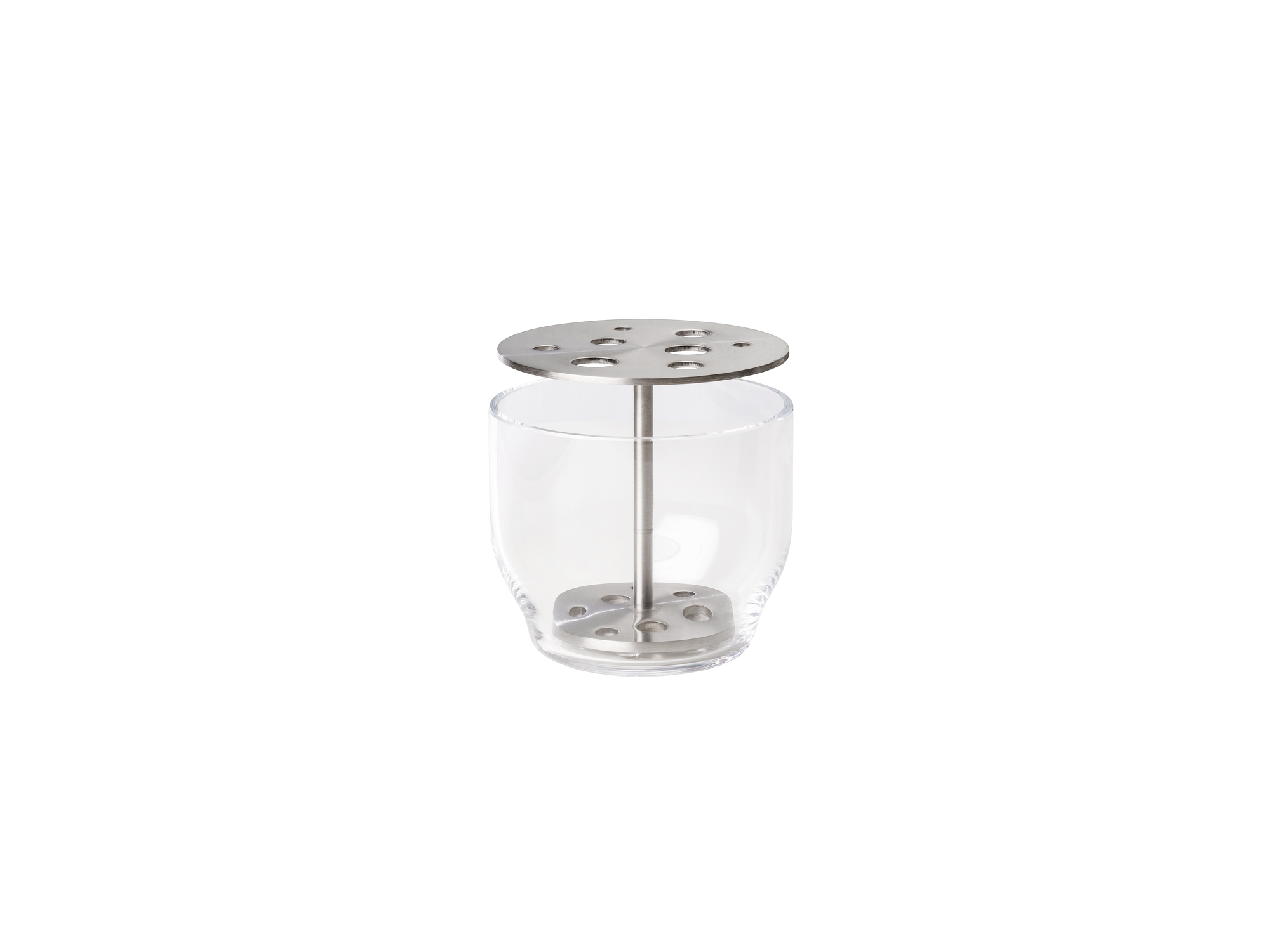 Ikebana Vase Klein Silber 0