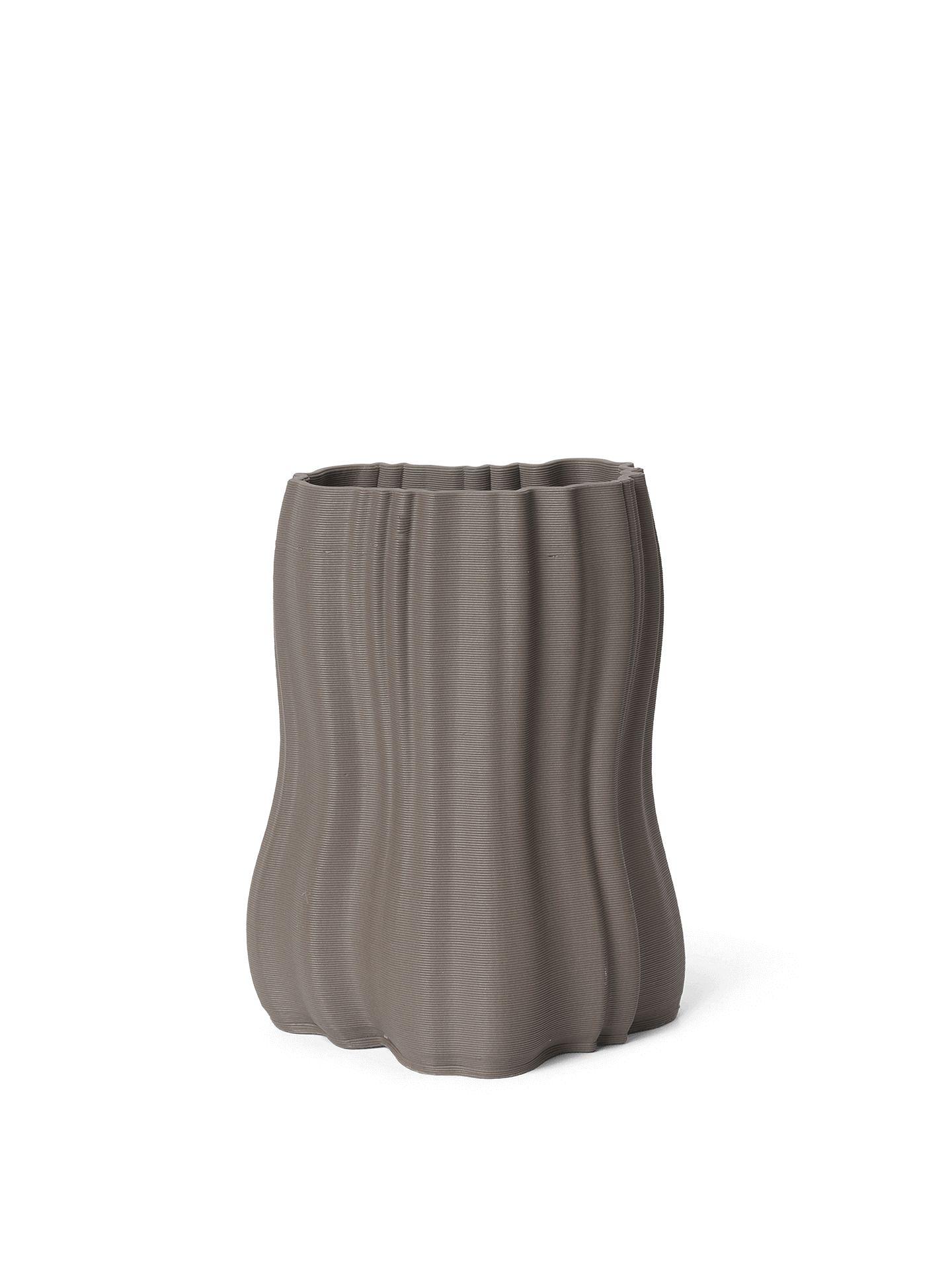 Moire Vase Grau 0