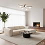 5-Light Rei Ceiling Lamp Iron Black 2