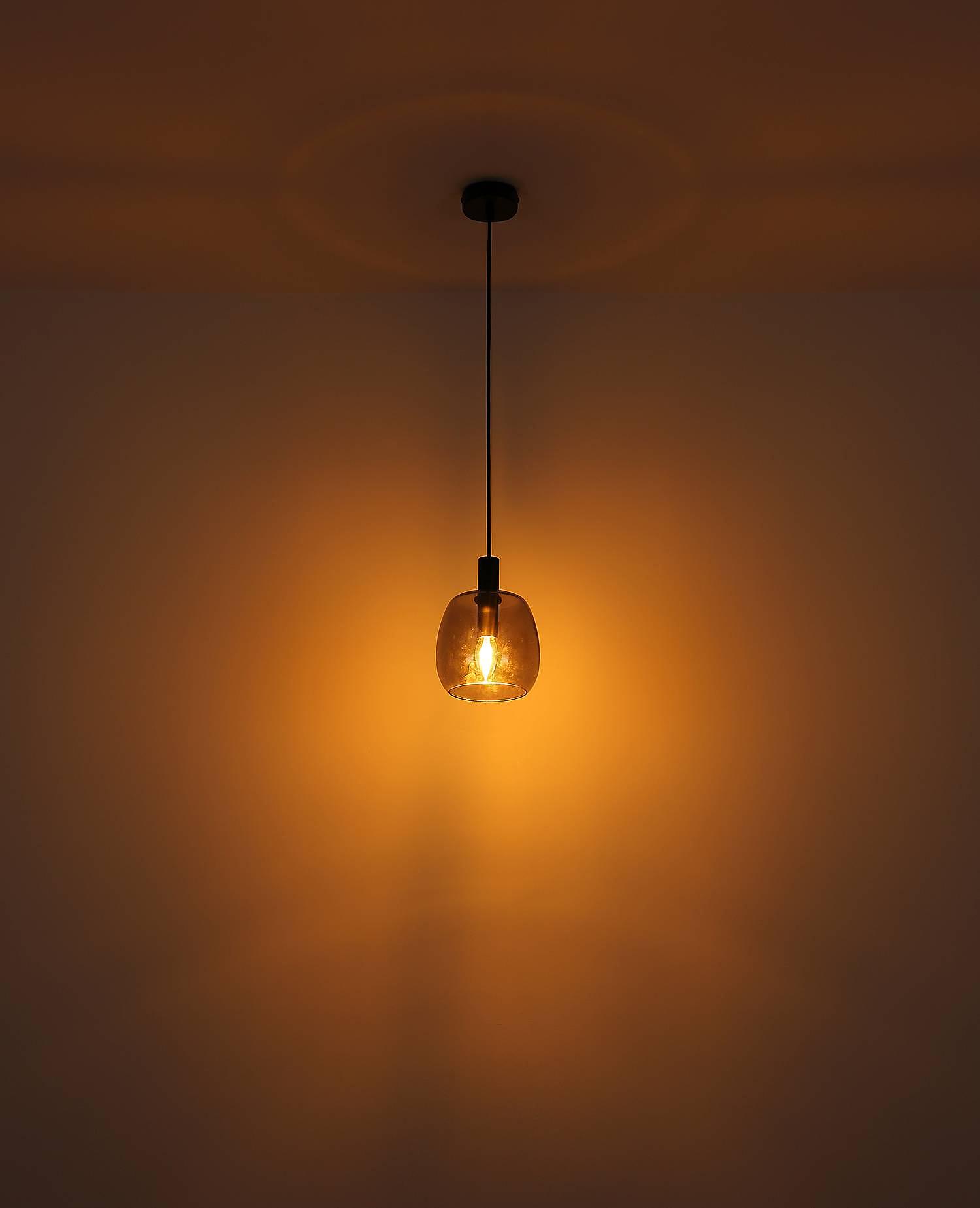 Garri Typ C Pendelleuchte 1-flammig Acrylglas Schwarz 3