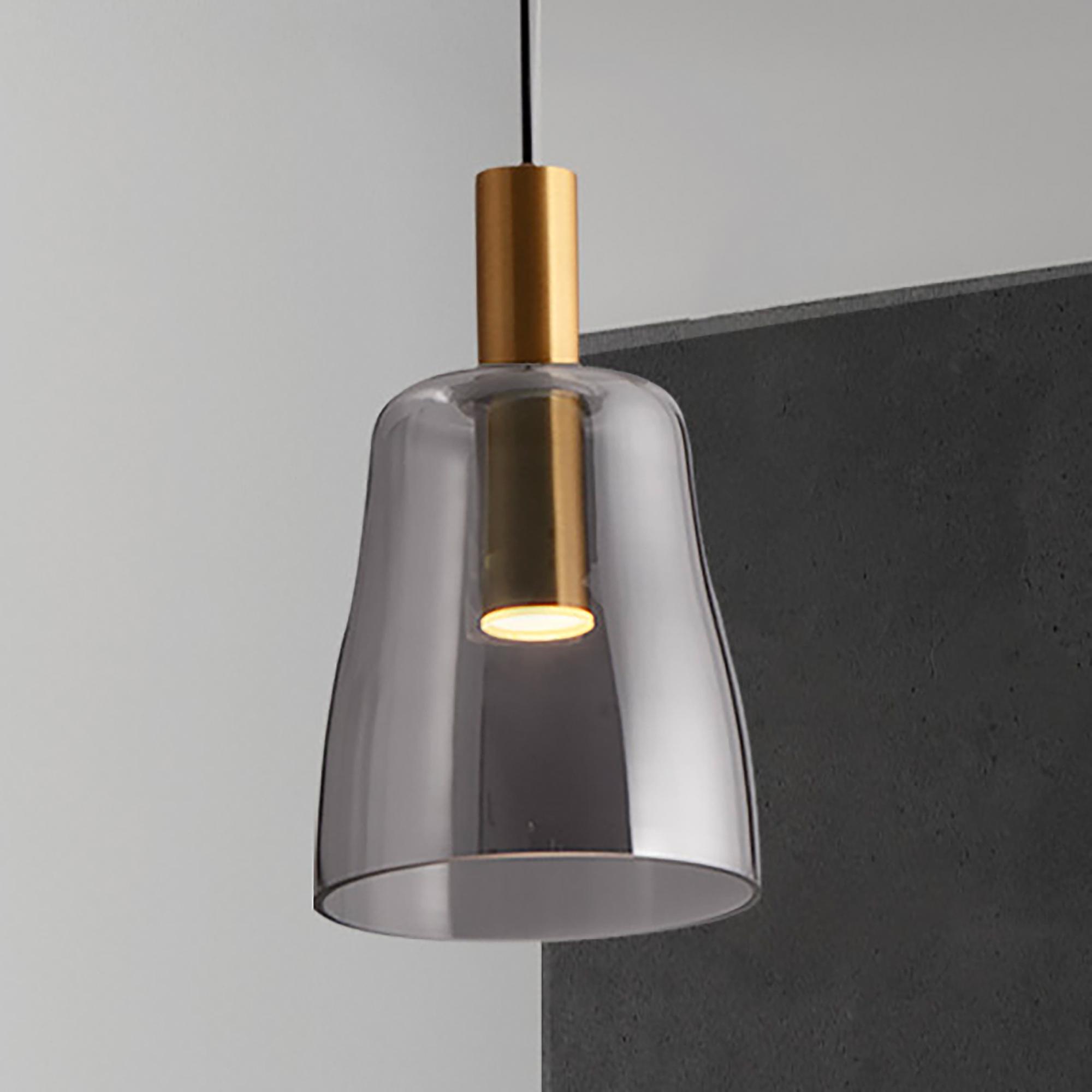 Pendelleuchte Imatia Typ B Aluminium Rauchglas Gold 0