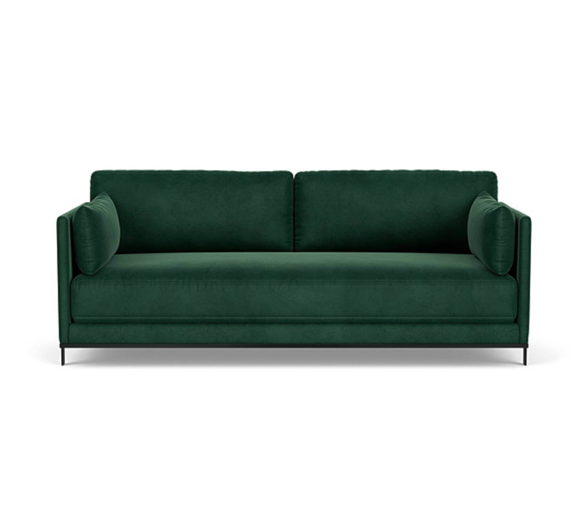 Chill by SLS Sofa 3-Sitzer Velour Lux Dark Green 0