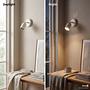 DINA Battery-Powered Wall Light 3-Stage Dimmer Beige 4
