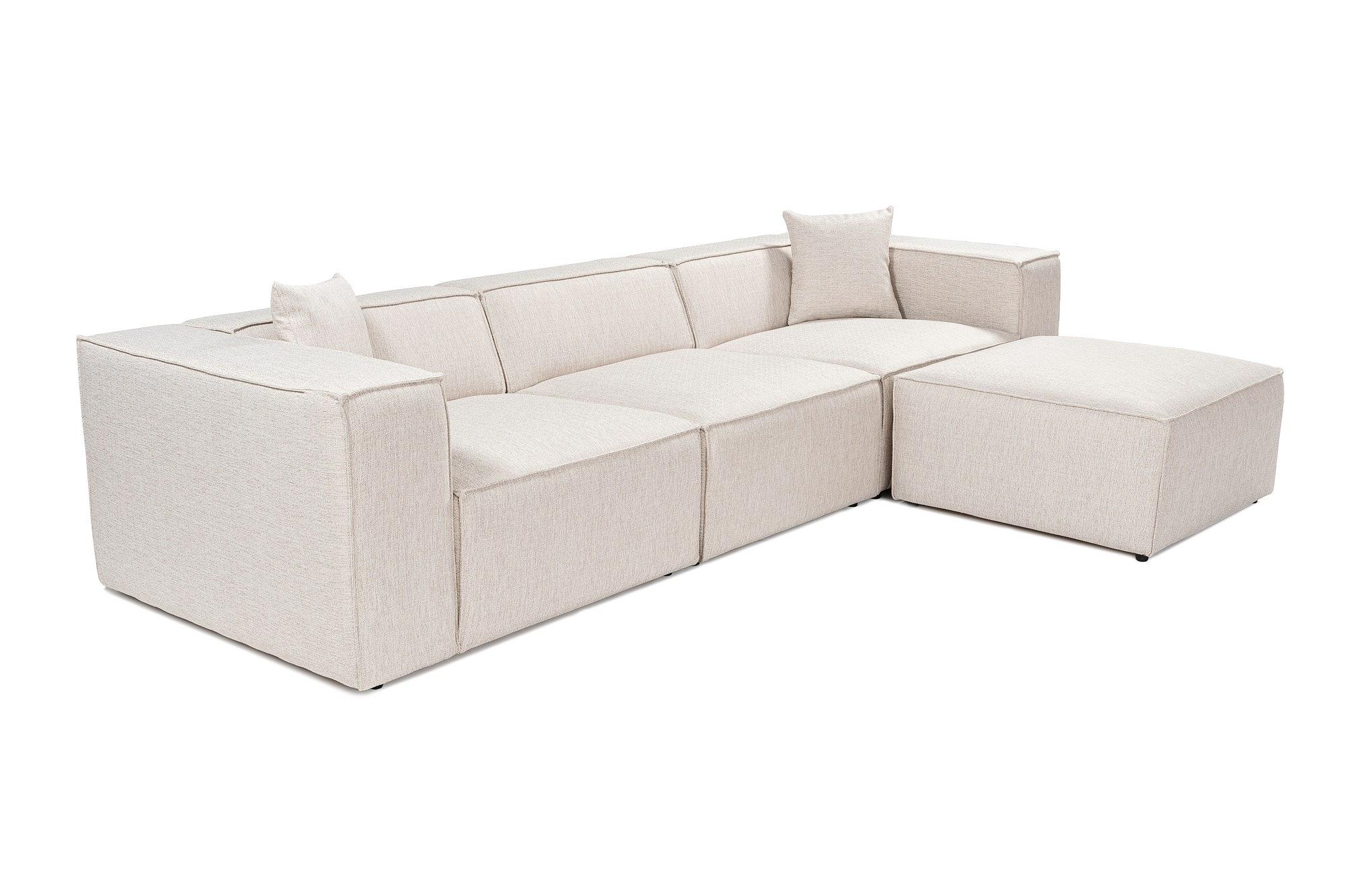 Lora Corner Sofa Light Brown 4