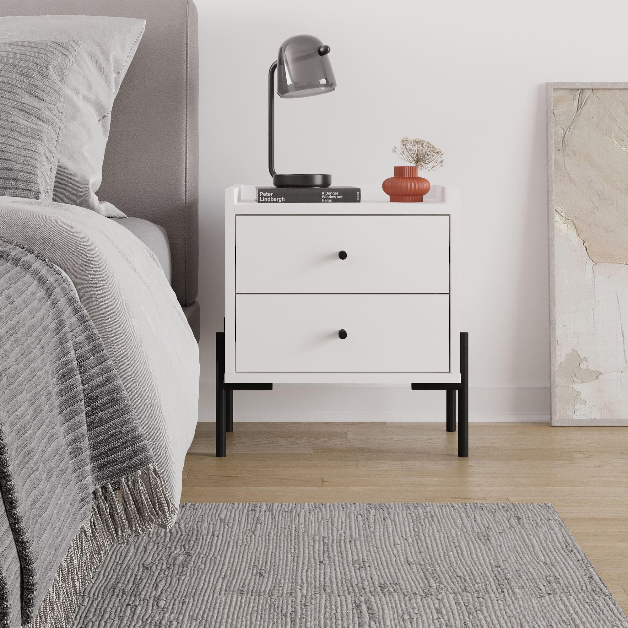 Malta Nightstand White 2