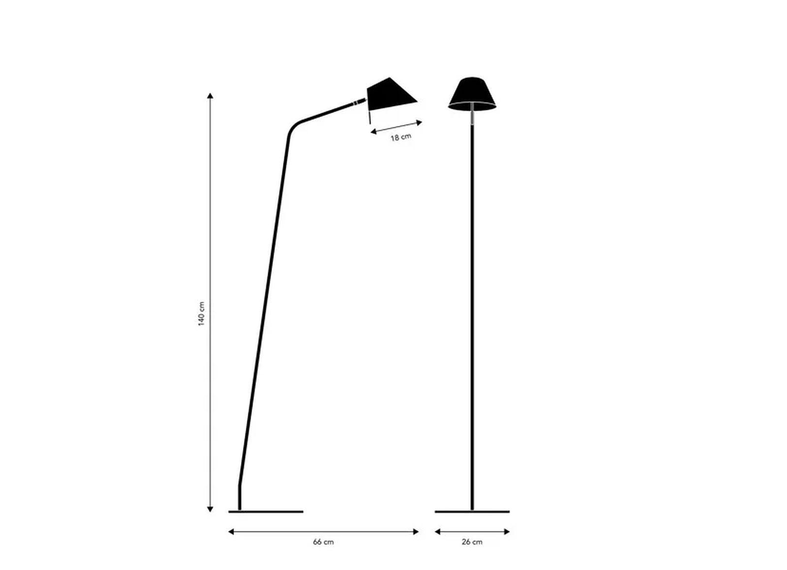 Office Floor Lamp Matte Black 2