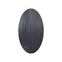 Ovale Tischplatte Mangoholz Schwarz 3