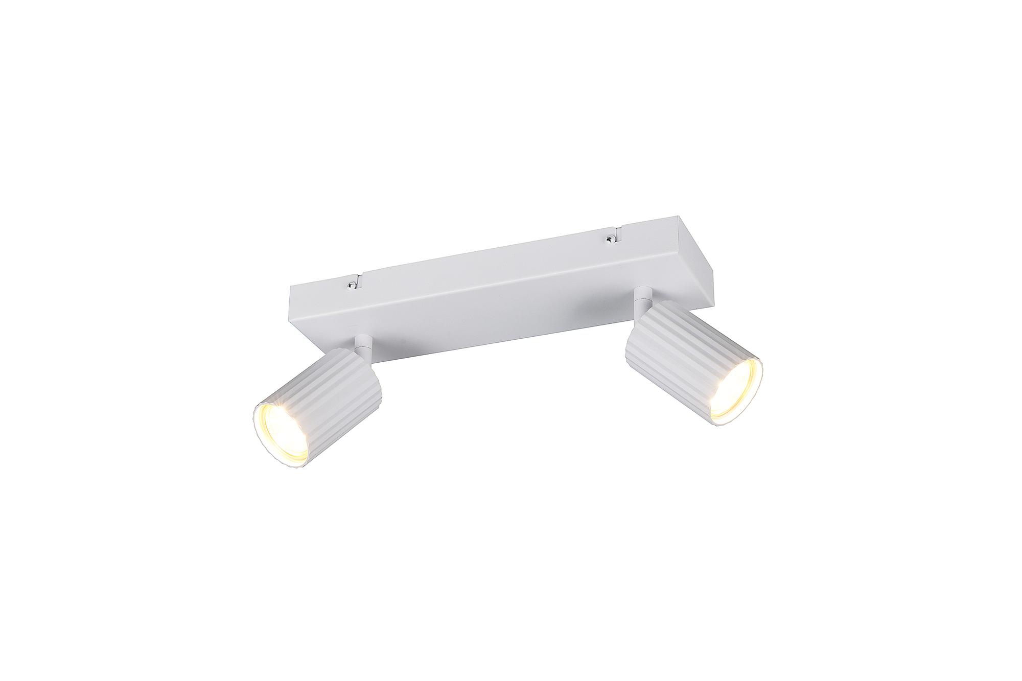 2-Light Soka Ceiling Light Rectangular Iron White 2