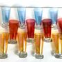 12x Vintage Glas Kristallglas Mehrfarbig 2