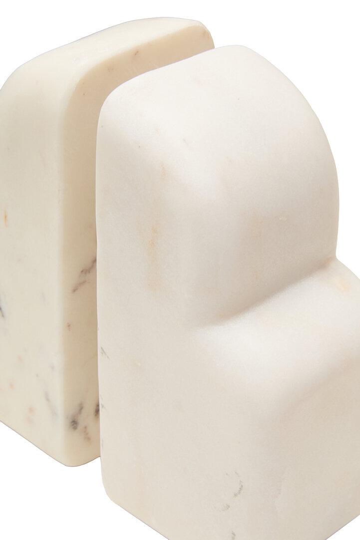 2x Savio Bookends Marble White 9