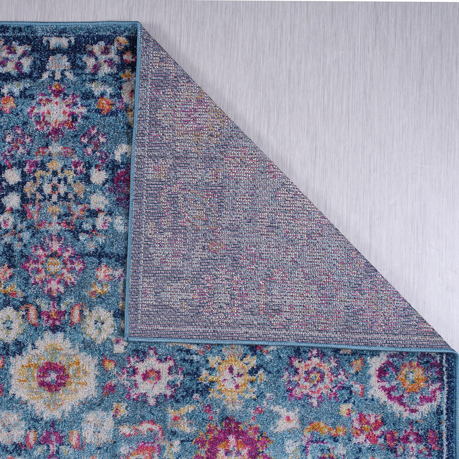 Vintage 7654 Teppich Blau 4