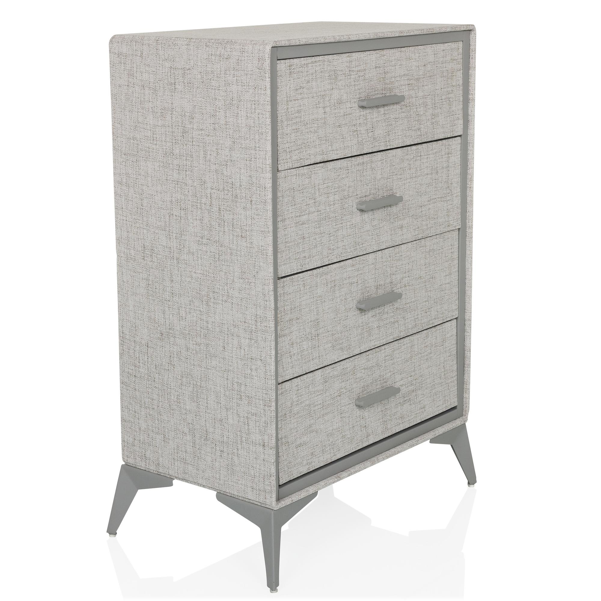 Chest of drawers SKUFFY 64x35x90cm 4 drawers grey hjh LIVING 5