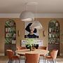 2-Flammig Wabi Sabi Plasterglows Pendelleuchte Beton Grau 0