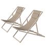 Deck Chair Nivi Set of 2 Beige 4