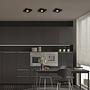 Morco LED-Deckenleuchte Aluminium Schwarz 1-flammig 1