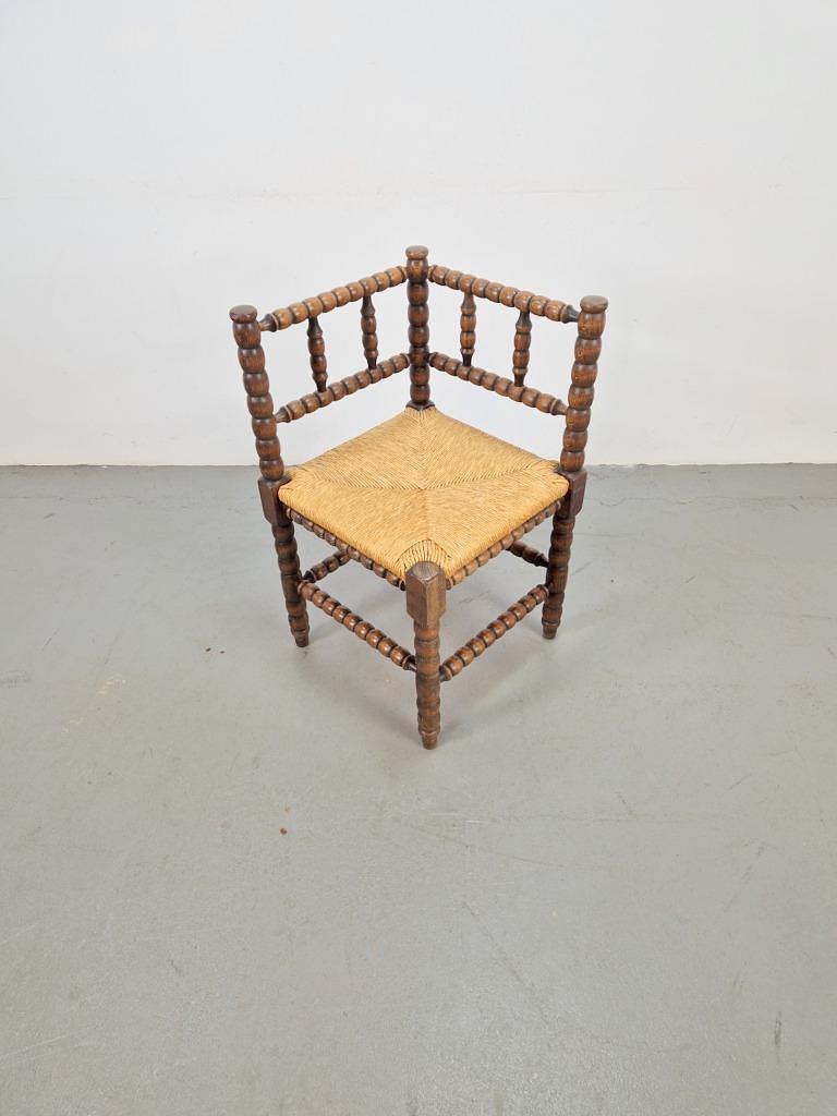 Bobbin Eckstuhl Eiche 1