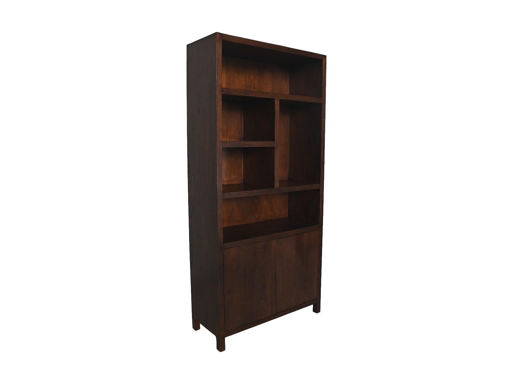 Wandregal Teakholzfurnier Braun 1