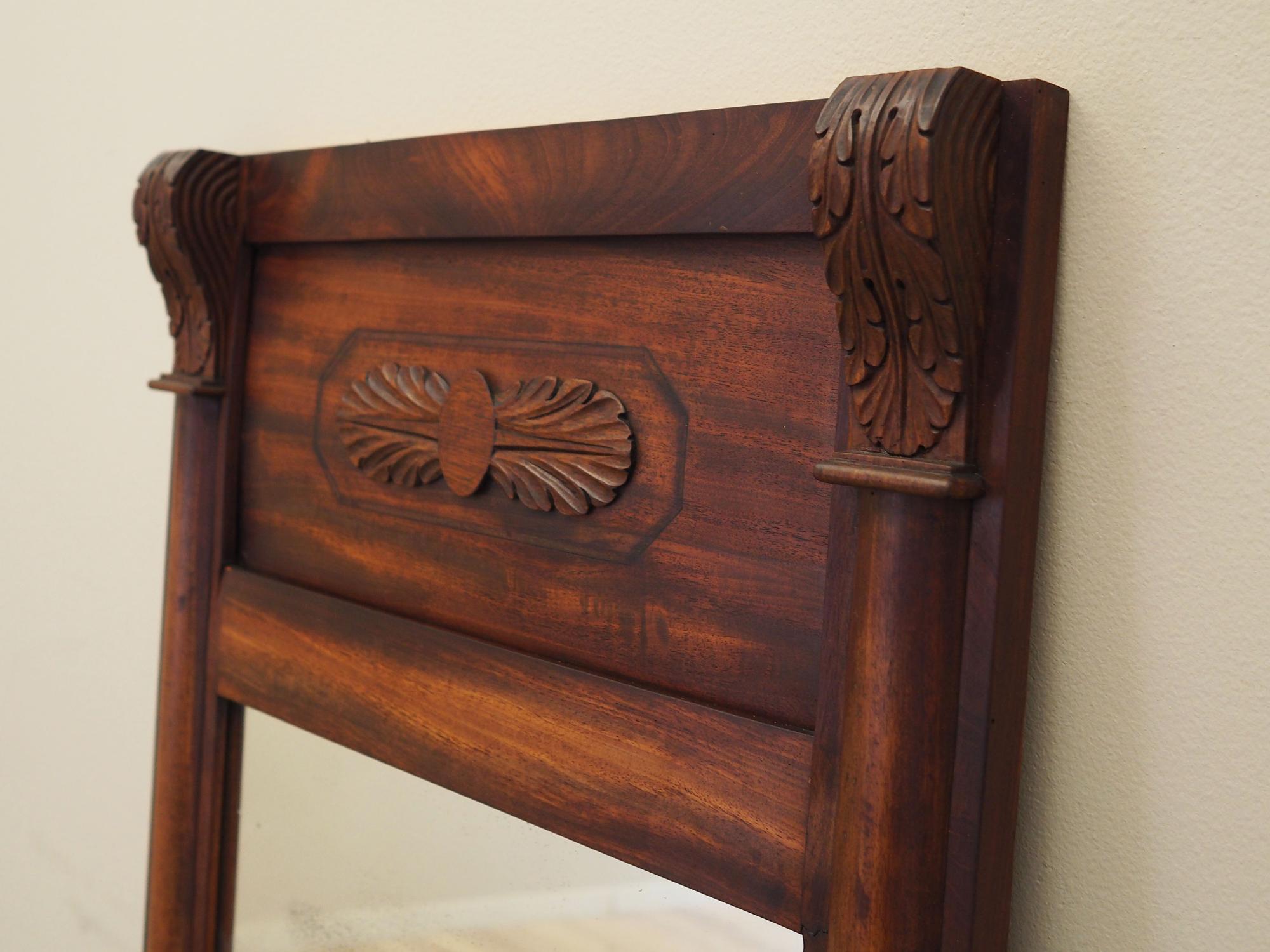 Mirror with wooden frame 1970s 9